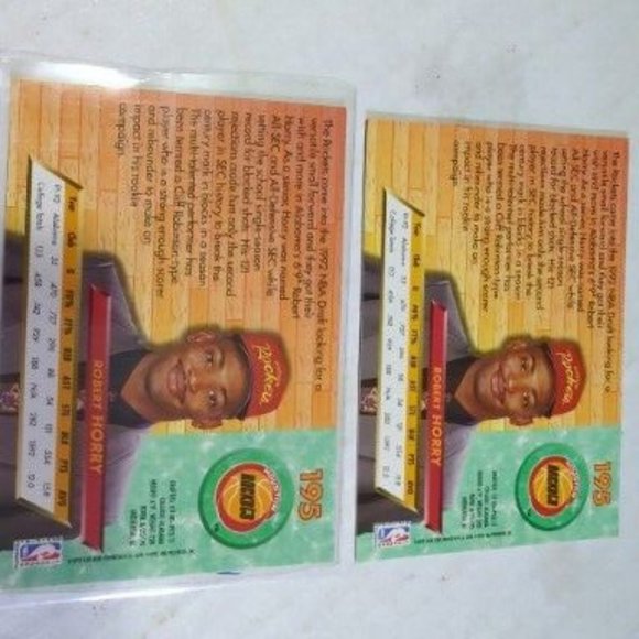 1992-93 Fleer Ultra Robert Horry Rookie Card #195 ( 2-CARDS ) - Picture 7 of 8